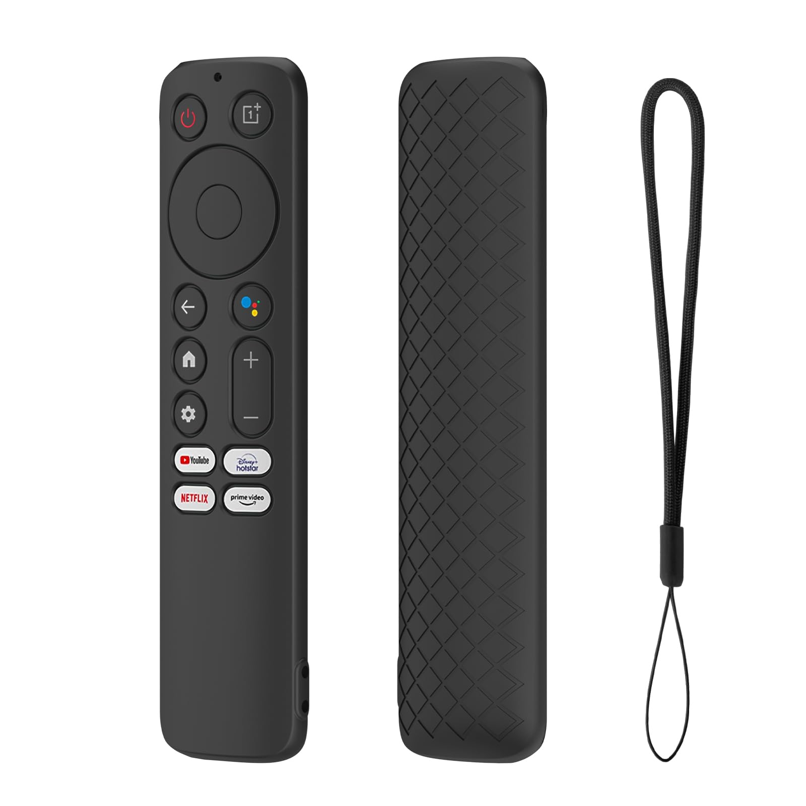 Cotbolt Silicone Remote Cover Case Pouch Compatible with OnePlus Q Series Q2 Pro Smart TV Remote Cover with Loop [Remote NOT Included (Black) (B0C8Y4VSL5) Amazon Price History, Amazon Price Tracker