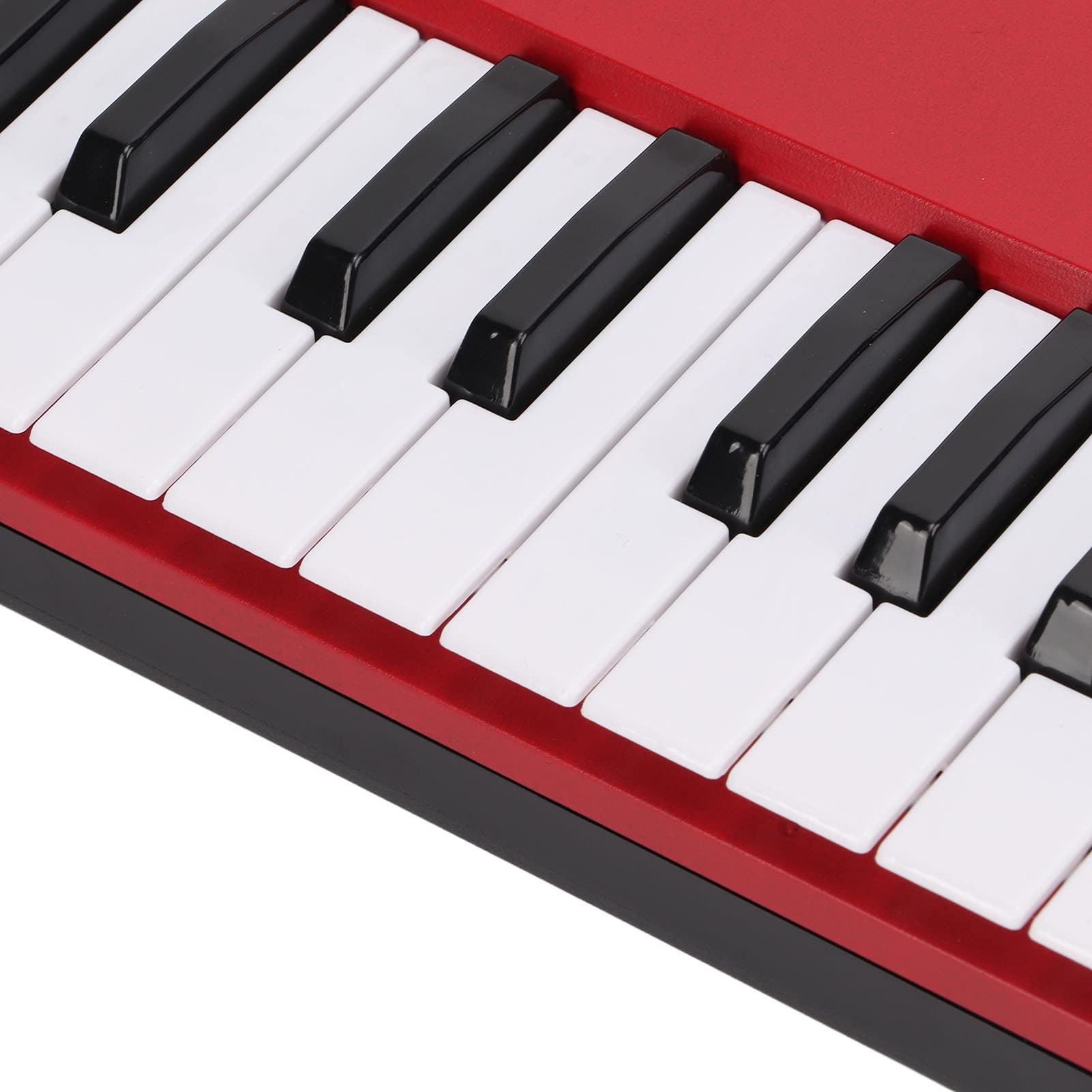 Generic Mini Chitarra Elettronica con Tastiera con Polifonia a 32 Note, Keytar Portatile per Amanti della Musica, Nera (BF-3755 rosso)