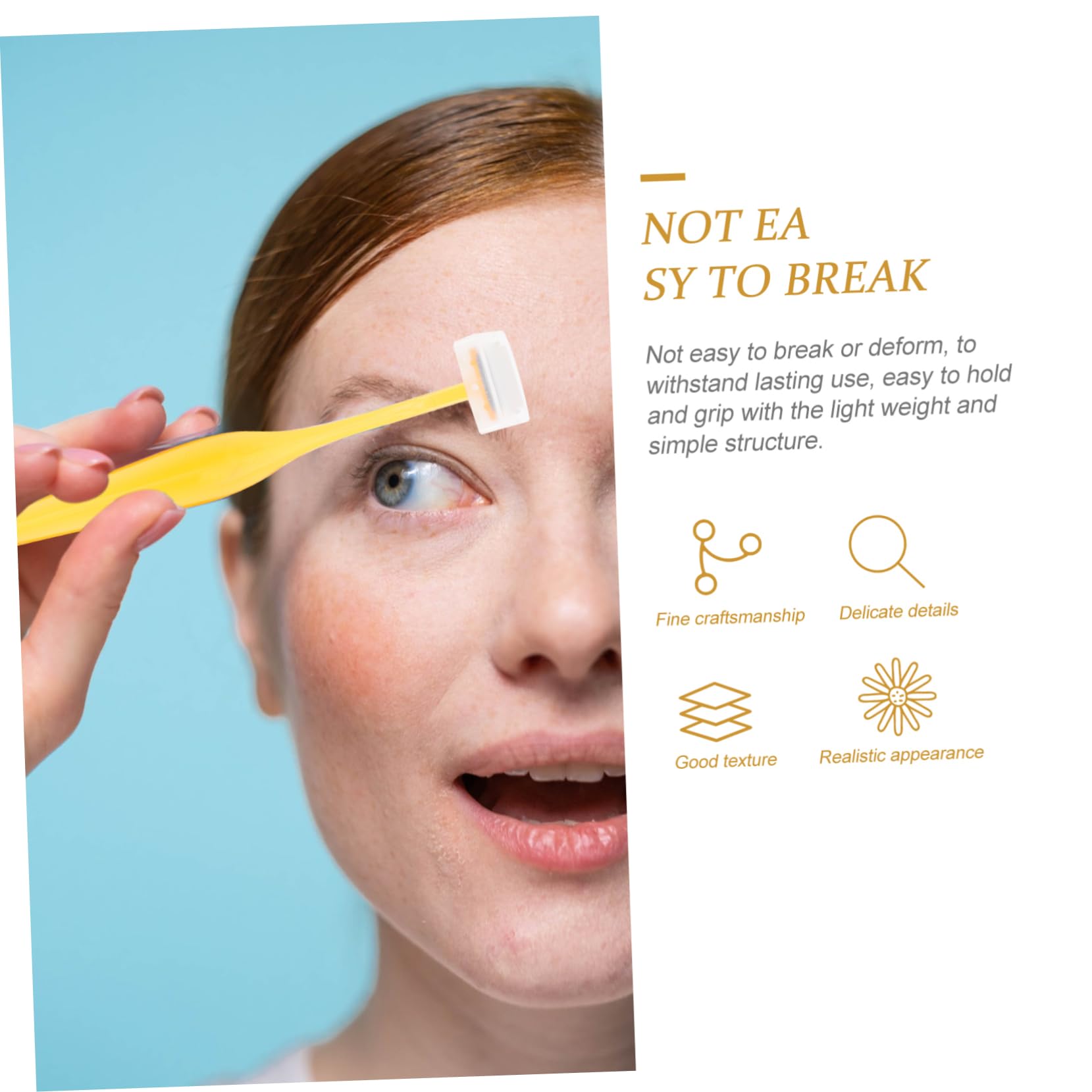 Didiseaon 5pcs Women's Eyebrow Trimmer Razor Set Portable Sturdy Plastic Stainless Steel Safe for Sensitive Skin Easy to Use Random