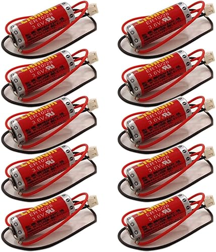 XIAOXX - Batería de litio no recargable ER1028 de 3,6 V para FX2NC-32BL PLC ER10280 3,6 V