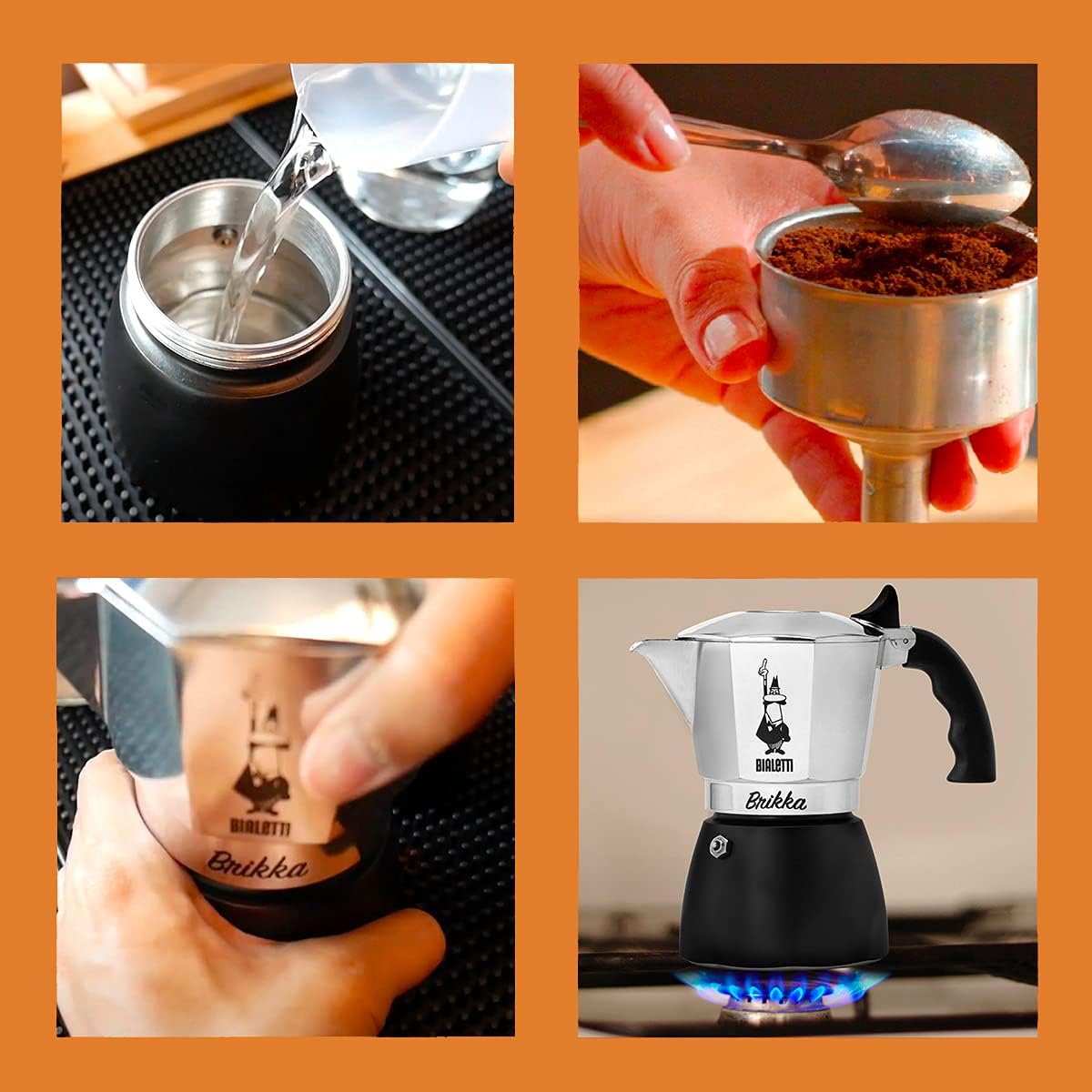 Bialetti coffee machine New Brikka, 2 cups (100ml), creamy espresso like in the bar - Image 5