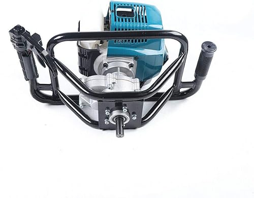 Miniatura 8 de Excavadora de agujeros de poste de barrena de 52 cc, 2 tiempos a gasolina, taladro de taladro para valla con brocas de 4 pulgadas, 8 pulgadas y