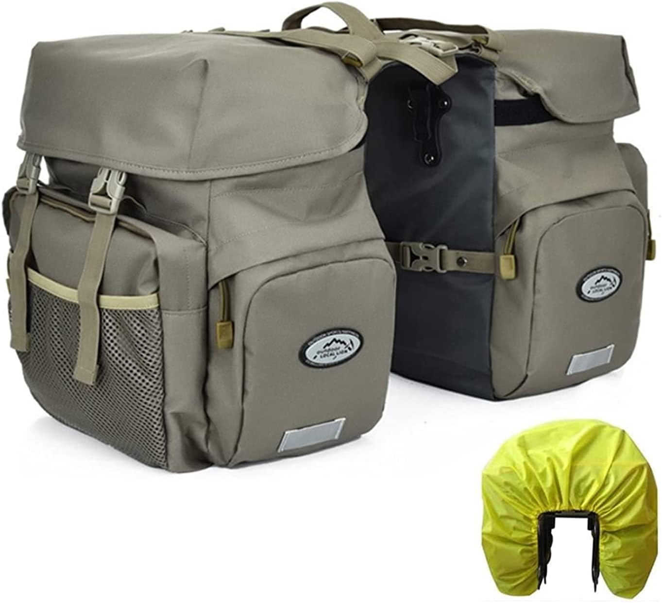 Support De Montage Pour Sacoches Moto - Base Rembourrée Antidérapante - Capacité 20L Par Côté - Pour Porte-bagages