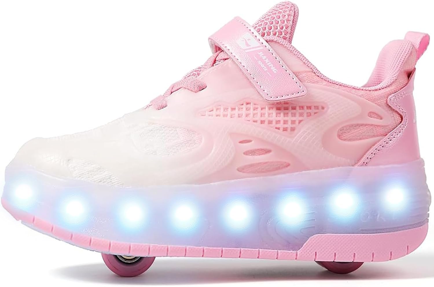 Ylllu Kids LED Roller Skate Shoes with Single Wheel Light up Roller Shoes Gift for Girls Boys Children