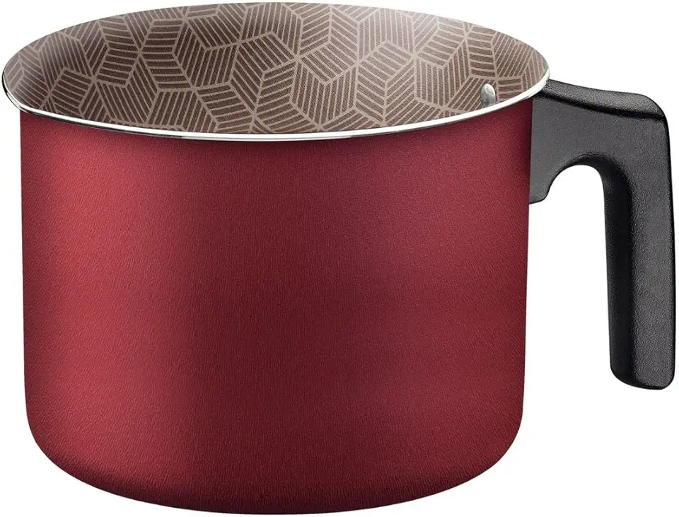 Fervedor Tramontina Paris em Alumínio com Revestimento Interno e Externo em Antiaderente Starflon Max Vermelho 10 cm 0,8 L