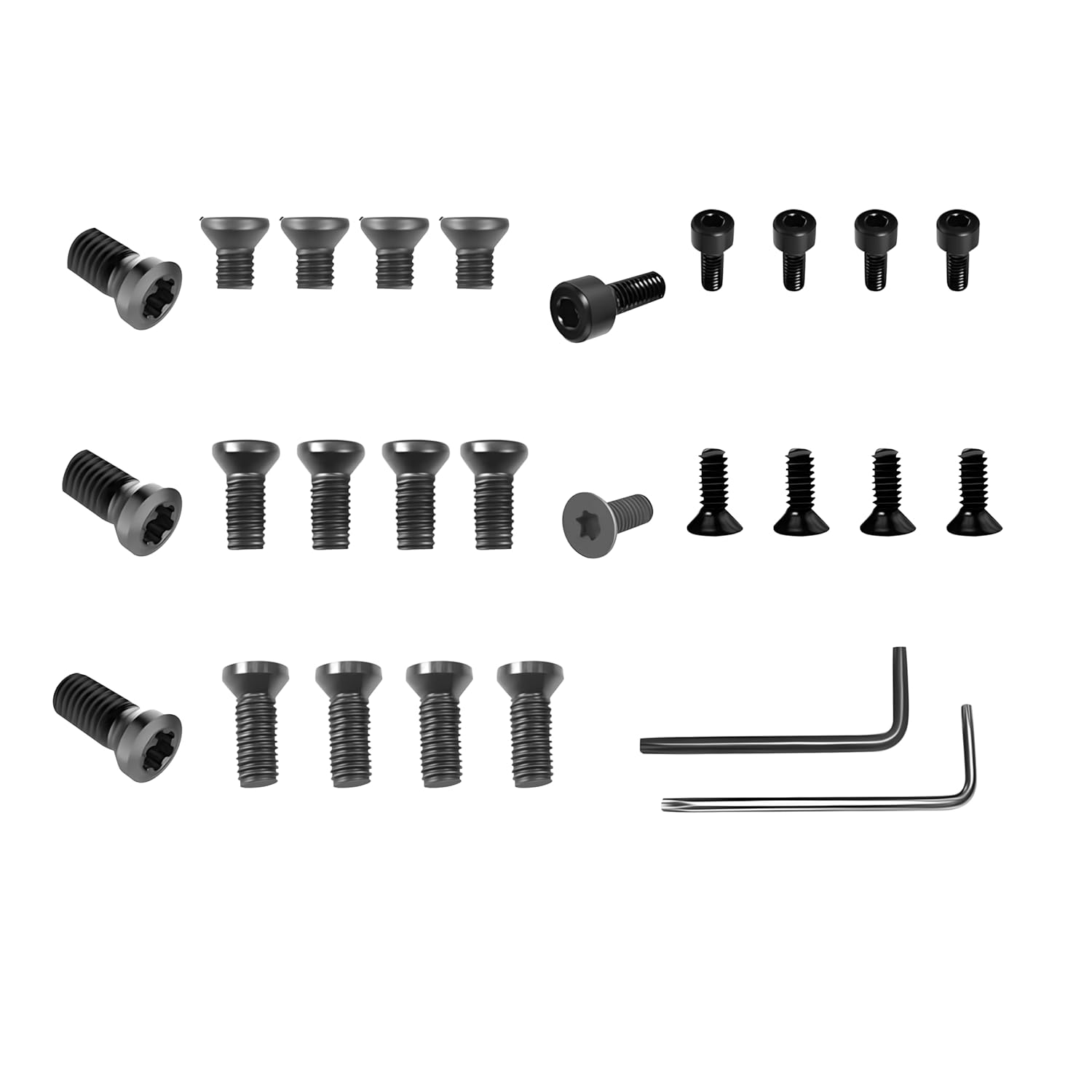 5 PC of Each Size #6-48 Length 6mm/8mm, #8-40 Length 6mm/7.7mm/8.5mm Black Oxide T-15 Star Drive Weaver Oval Head Gun Screws Used for Mounting Scope Bases and Rings on Rifles