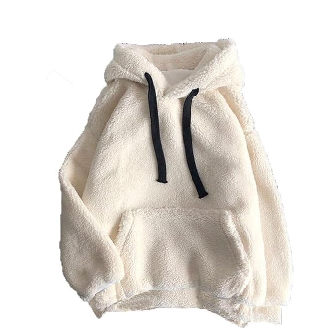 LRIPSOME Sherpa Fleece Cotton Blend Women Full Sleeves New Trending Sweatshirt Hoodie with Hooded