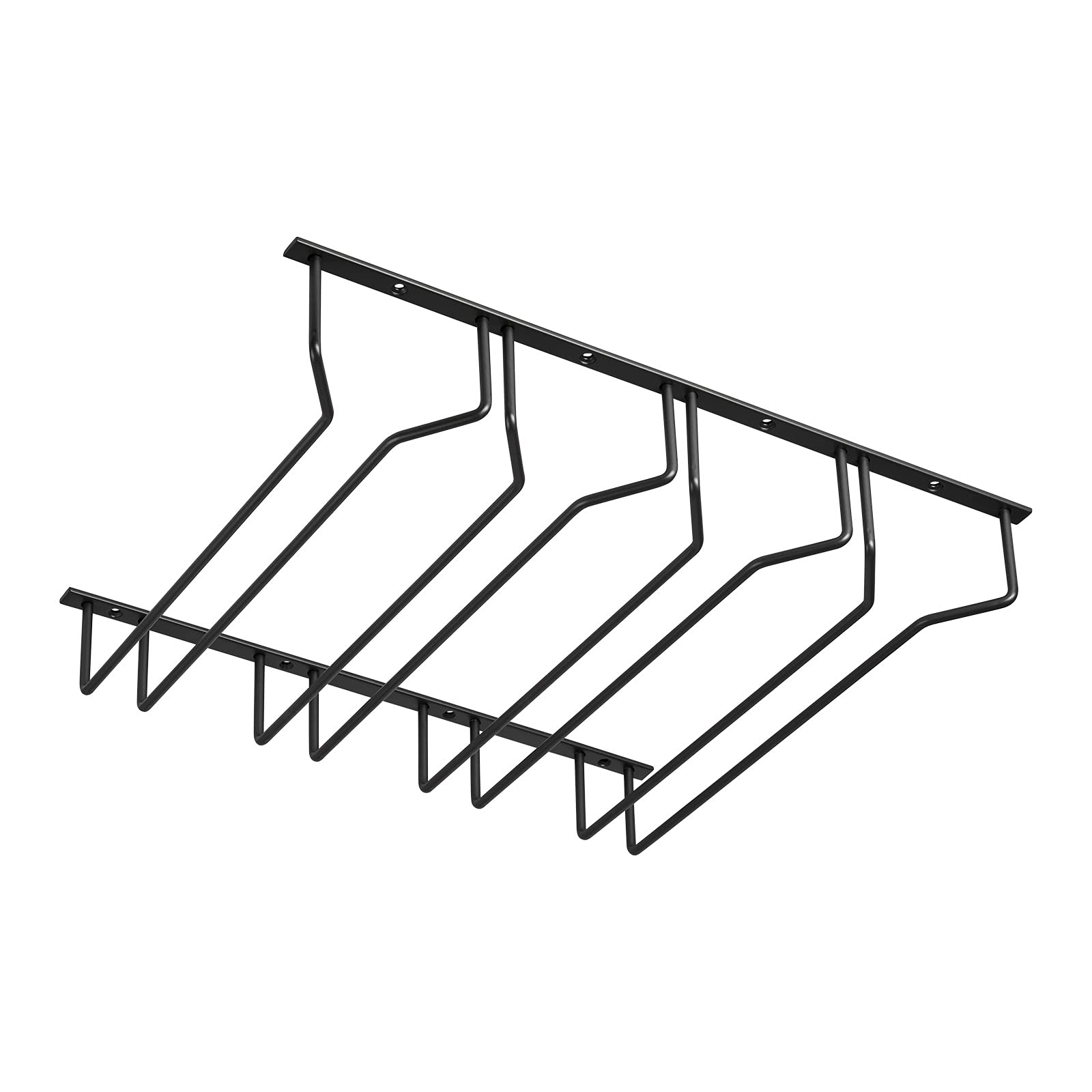 Gläserhalter für 4 Glasreihen 460 x 355 x 70 mm schwarz Halterung für Weingläser Sektgläser Biergläser Weinglashalter von SOTECH