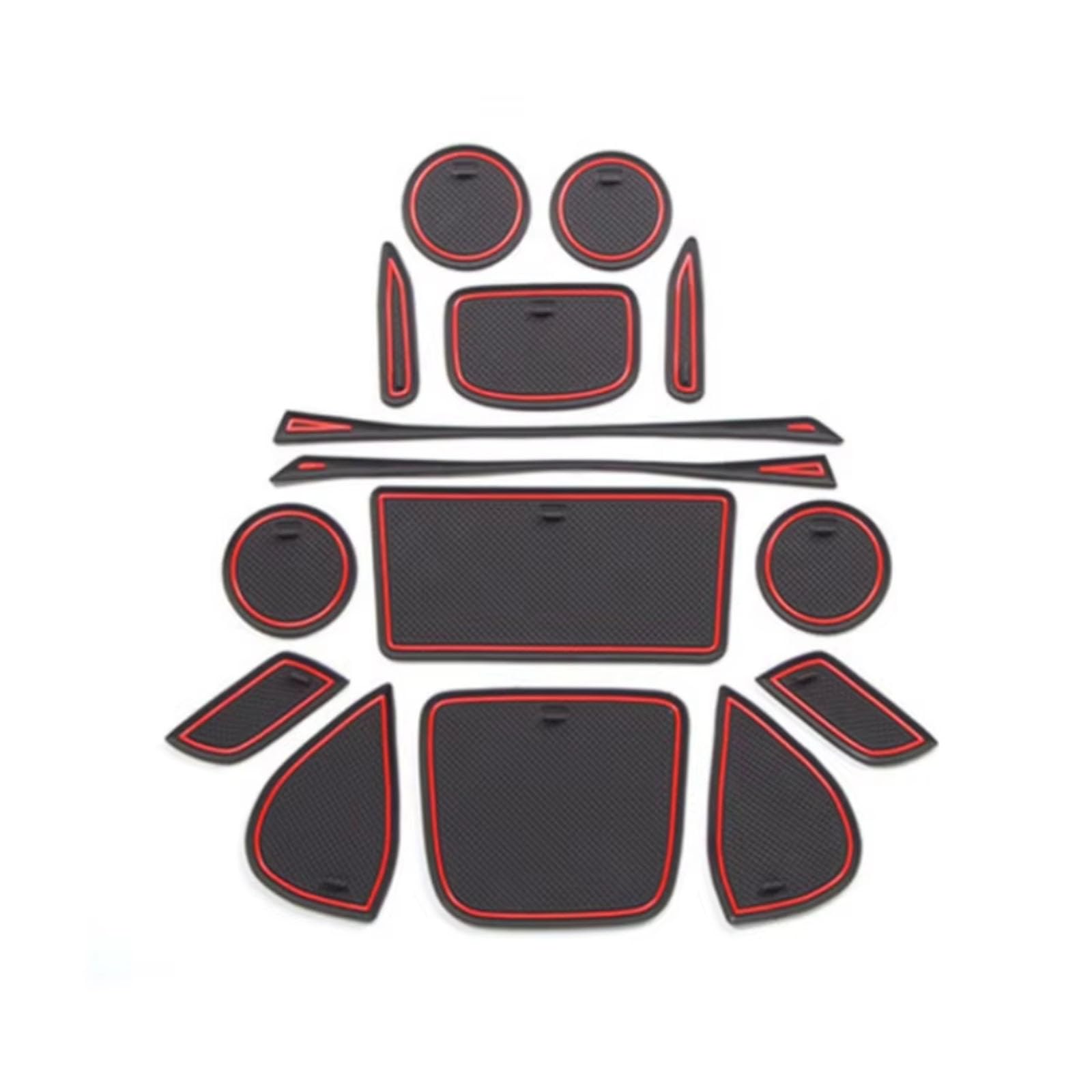 ahhccne Rubber Mats for Centre Console for Toyota Yaris Cross 2020+, LHD Rubber Mats for Centre Console