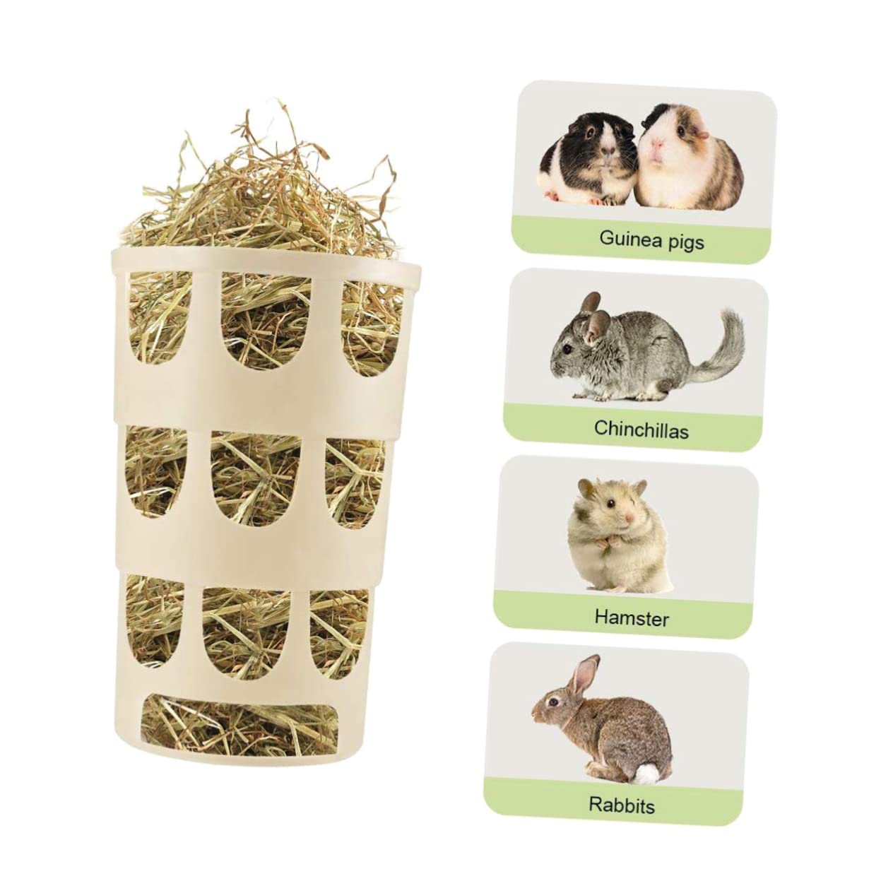 Ipetboom 4pezzi Porta Fieno Per Conigli Rack Per Alimentazione Con Design Sicuro e Angoli Smussati Strumento Pratico Per Piccoli Animali Domestici Compatibile Con Cavie e Criceti