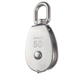 M50 Single Pulleys Block Suspension Traction Pulleys 304 Stainless Steel 1pcs