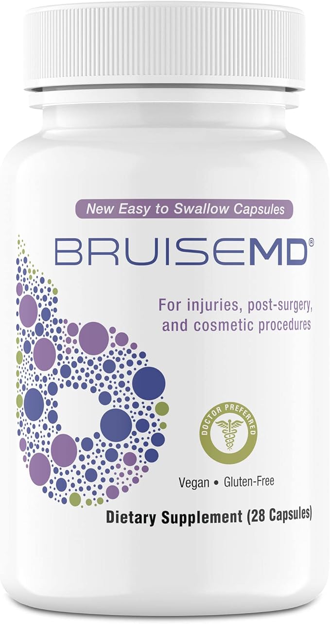 BruiseMD Arnica 1,000mg and Bromelain 500mg 2,400GDU/g