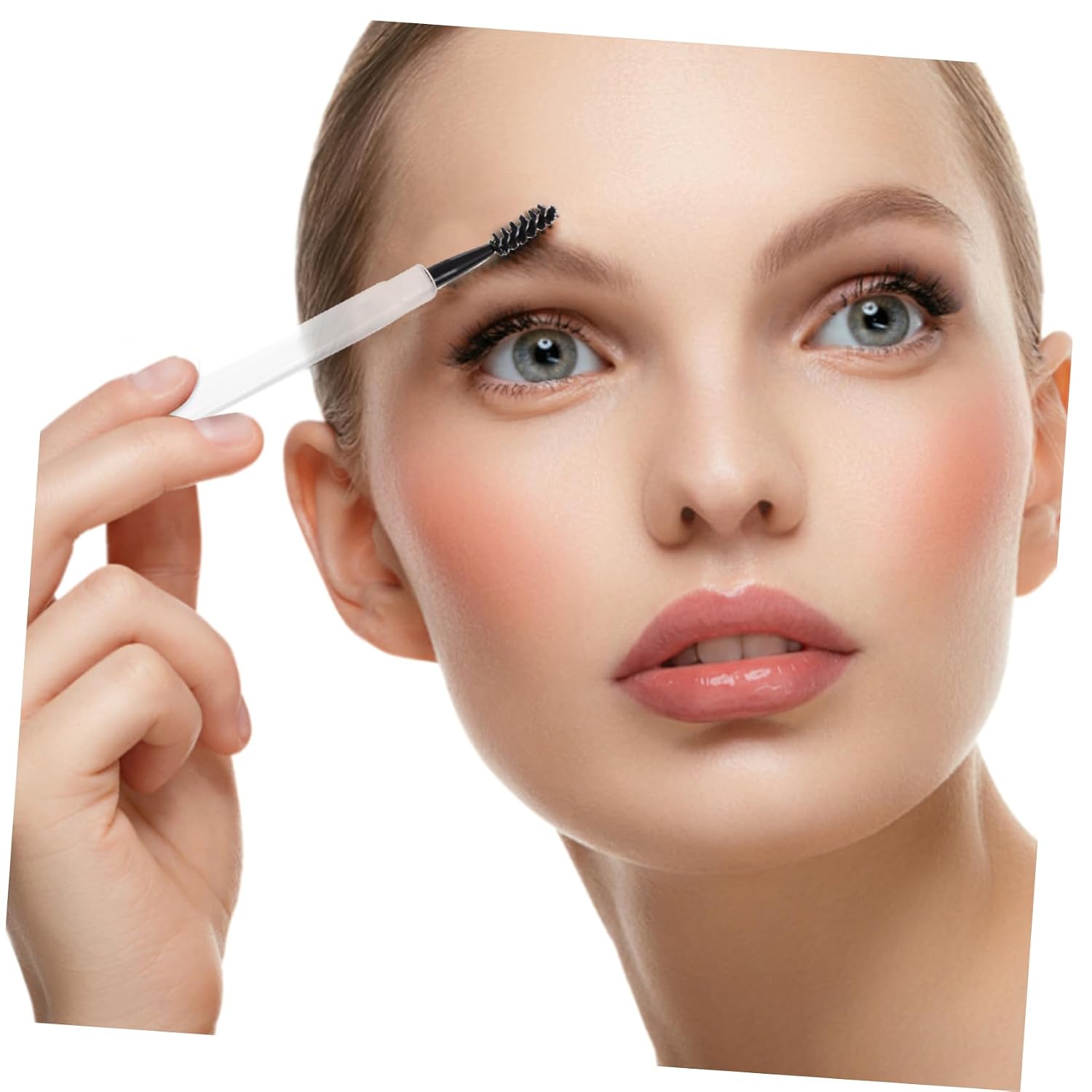 MERRYHAPY Versatile Eyelash Mascara Brush Eyebrow Brush Set Makeup Tools Holder for