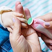 Vista 7 de Angoily 24 almohadillas de repuesto para lima de uñas de bebé, almohadillas de repuesto eléctricas para moler uñas para bebés, recortadoras