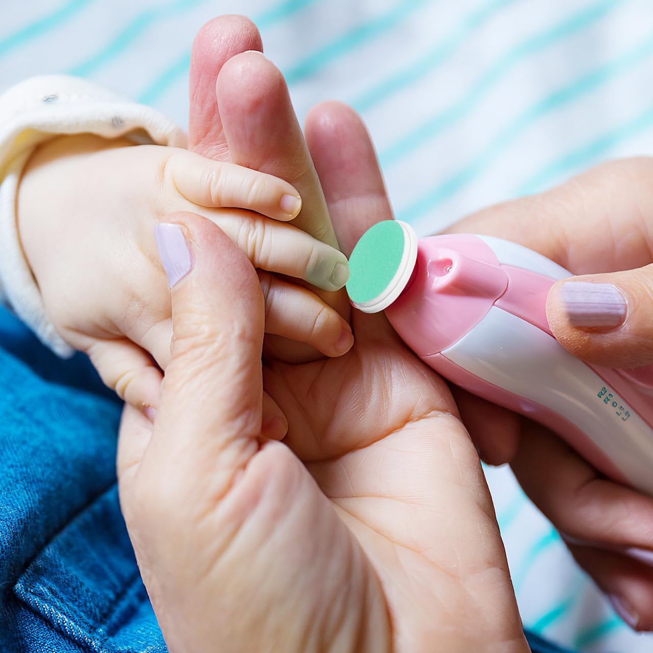 DOITOOL 24 Pcs Nail Trimmer Replacement Pads for 12+ Months Baby Infant Electric Nail File Replacement Heads Childern Trimmer Accessories