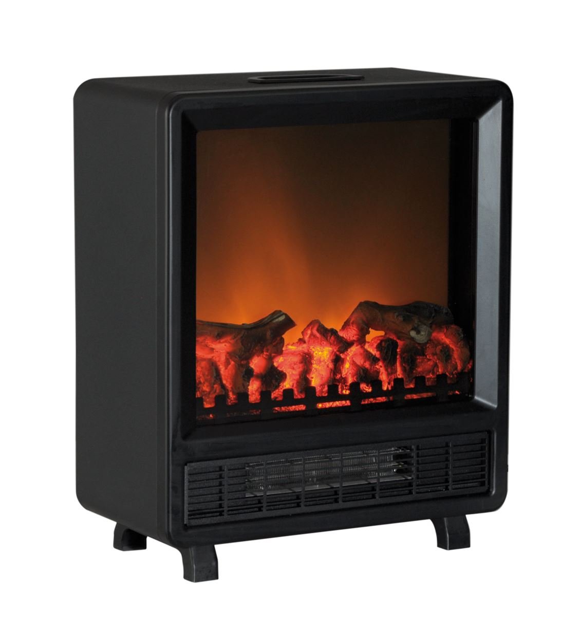 Buy PremIAir Contemporary 1.5 kW Log Burning Flame Effect Electric Stove With Fan Heater