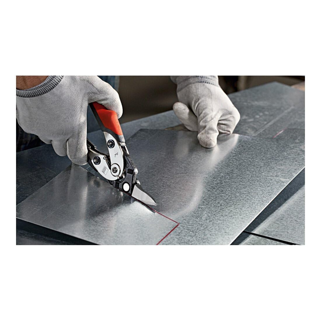 Bessey proste nożyce D29BSS-2 cięcie po prawej stronie, wielokolorowe