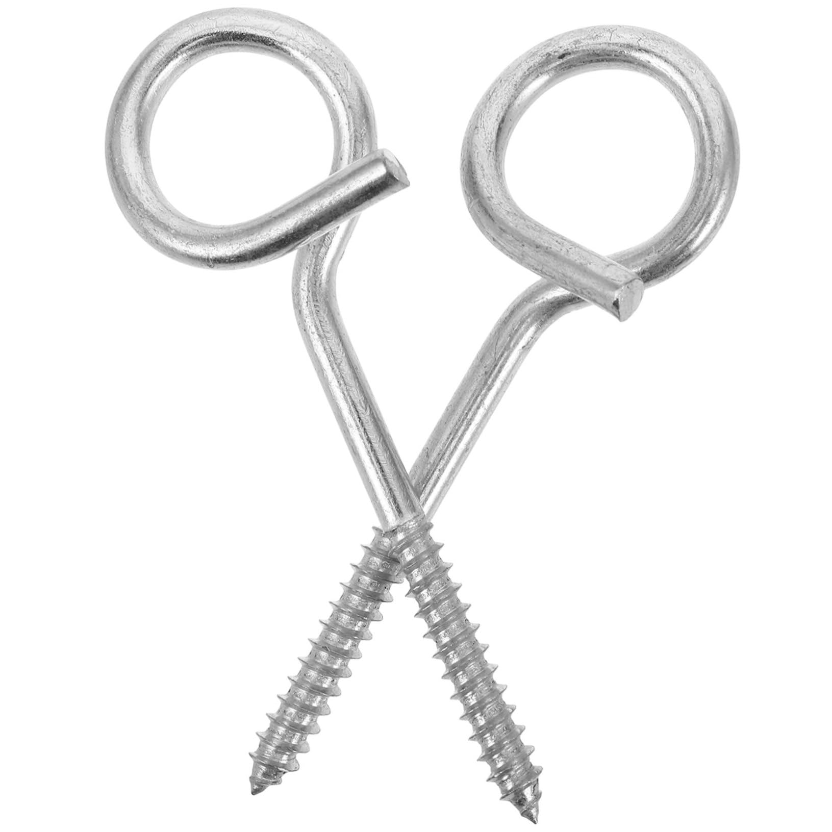 Abaodam 2pcs Heavy Duty Stainless Steel Ceiling Hooks for Swing Chairs and Hammocks Eye Bolts for Easy Installation Outdoor and Home Use Supports High Weight Capacity