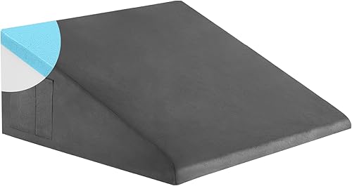 Miniatura 8 de Bedluxe Almohada de cuña de cama para dormir, almohada de cuña de espuma viscoelástica de 8 pulgadas después de la cirugía, cuña de almohada