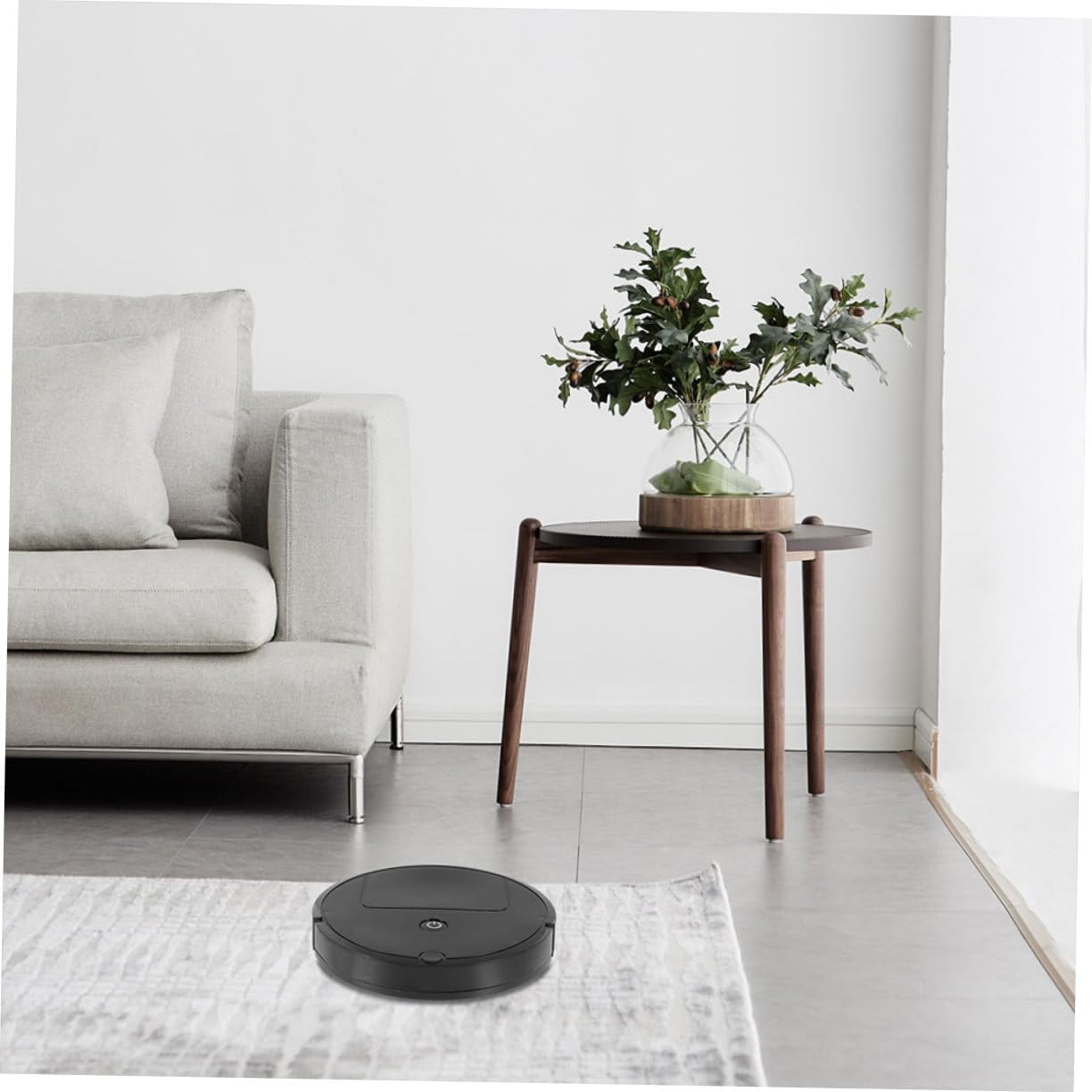 KICHOUSE Automatic Sweeping Robot with Intelligent Sensing Technology for Effortless Floor Cleaning Home and Office Battery Operated Mopping Machine for Maintenance