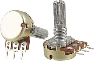 uxcell® 2 Pcs B5K 5K ohm 3 Terminals Single Linear Taper Potentiometers