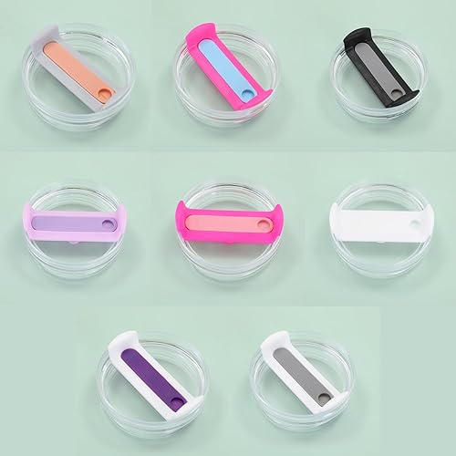 Miniatura 5 de Tapa de Vaso de 40 OZ Compatible con Stanley Quencher, Paquete de 2 Tapas de Vaso de Acero Inoxidable a Prueba de Derrames y Resistentes a