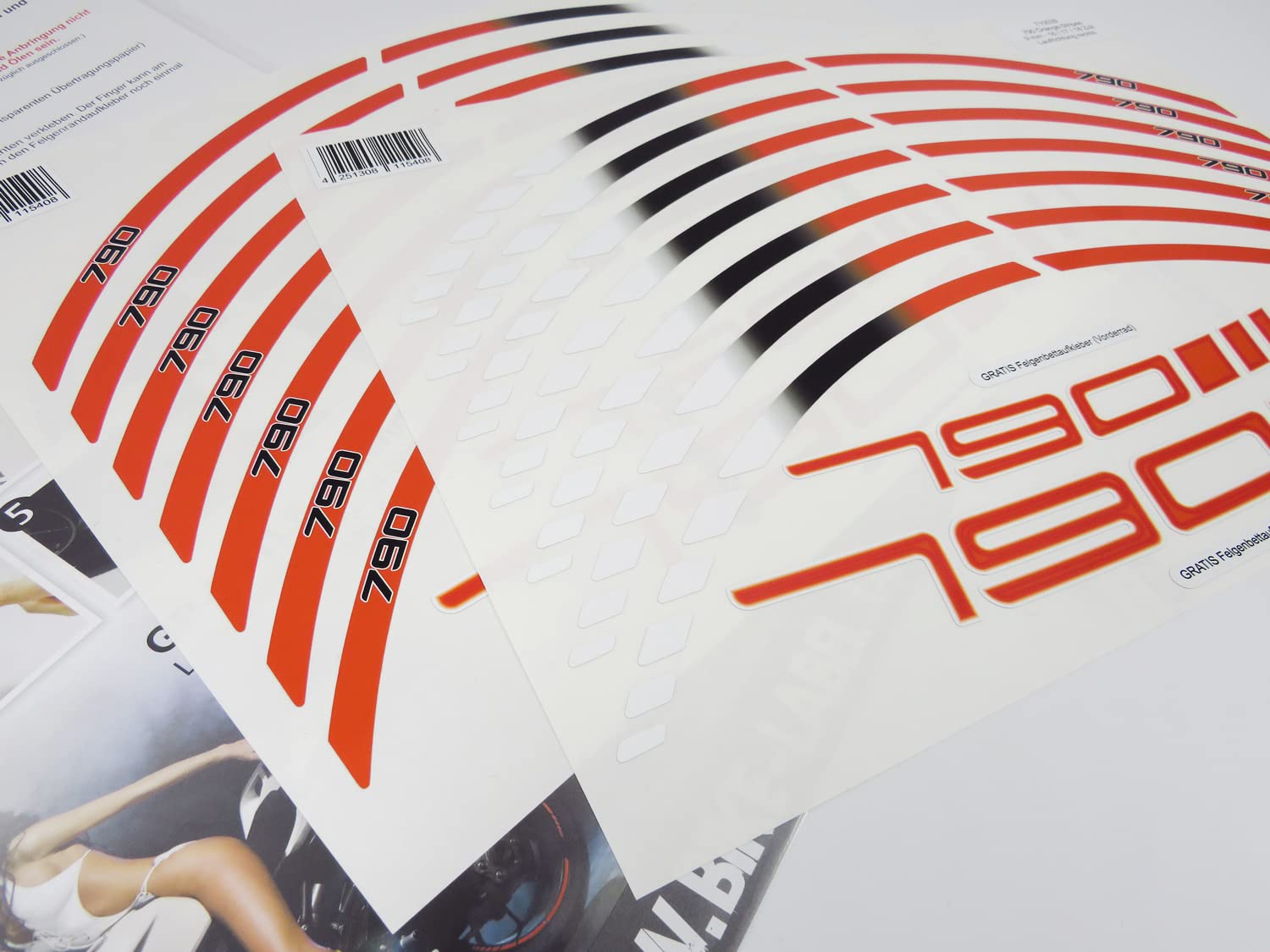 Adesivi 3D compatibili con KTM 125 Duke 2024-2025 Laterali Serbatoio Grip Protezione