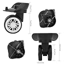 Socialme Code Case Wheel, Practical Quiet Double Row Large Wheel Durable For Outdoor For Luggage Repair Accessories gallery image
