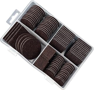 VILLCASE 104pcs Floor Chair Furniture Felt Floor Protector Mat Chair Leg Mat Chair Leg Protectors Furniture Sliders for Hardwood Floors Protection Pad Furniture Pad Furniture Legs Felt Pads