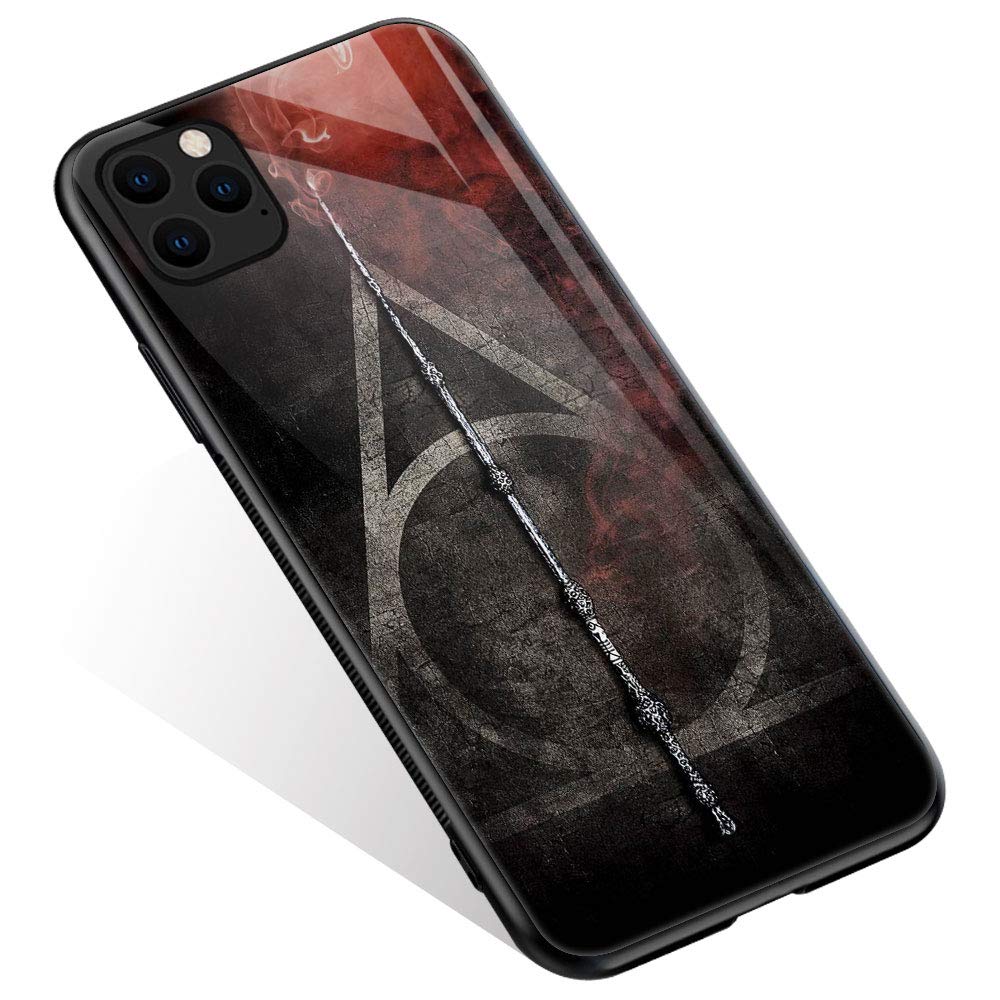 iPhone 12 Pro Max Case,Animation Movie 672 Pattern Design iPhone 12 Pro Max Cases, Tempered Glass Back + Soft Silicone TPU Shock Absorption Bumper Protective Case Compatible for iPhone 12 Pro Max