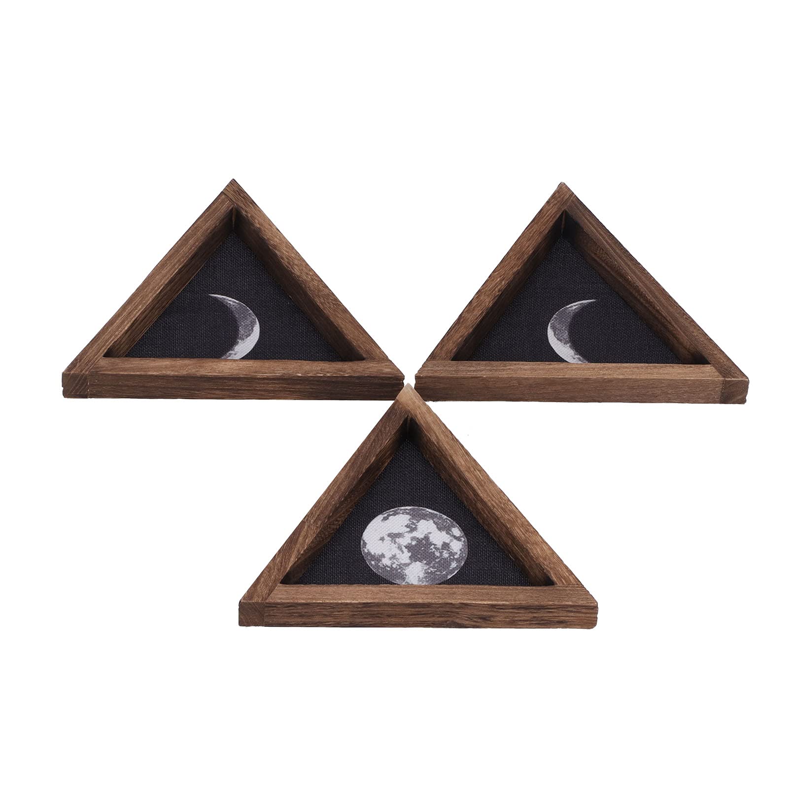 Wall Decor, No-Drill Wall Moon Decor Decorative Pine + Linen for Living Room for Home for Wall for Bedroom