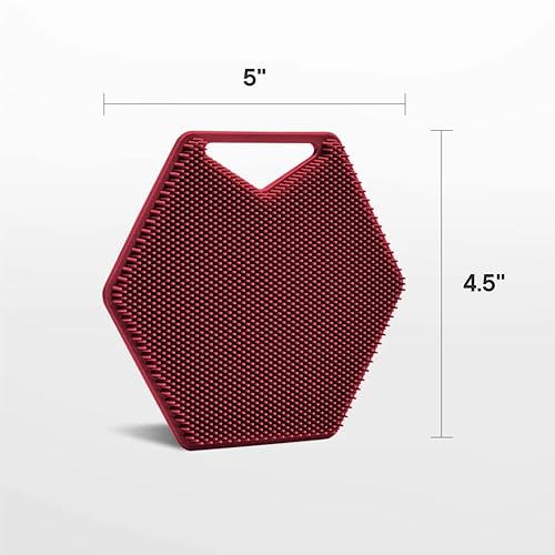 Miniatura 3 de Tooletries - Exfoliante corporal - Exfolia y limpia profundamente - Accesorio de ducha y baño de silicona con cerdas a medida y asas ergonómicas -