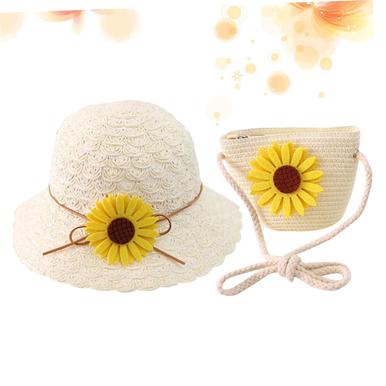 Sombrero de Sol Infantil con Protección UV y Bolso de Playa Sombrero de para Diseño y Transpirable para Verano y Actividades al Aire