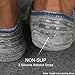 Mottee&Zconia Mens No Show Low Cut Socks Non Slip Cotton No See Invisible Sock 6Pack Size M