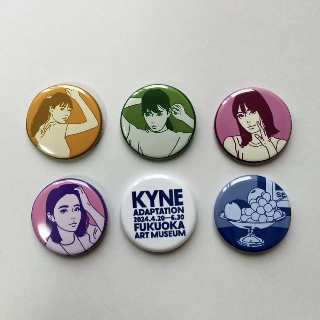 Amazon | kyne キネ ADAPTATION 缶バッジ 6個セット girl ② | バッジ