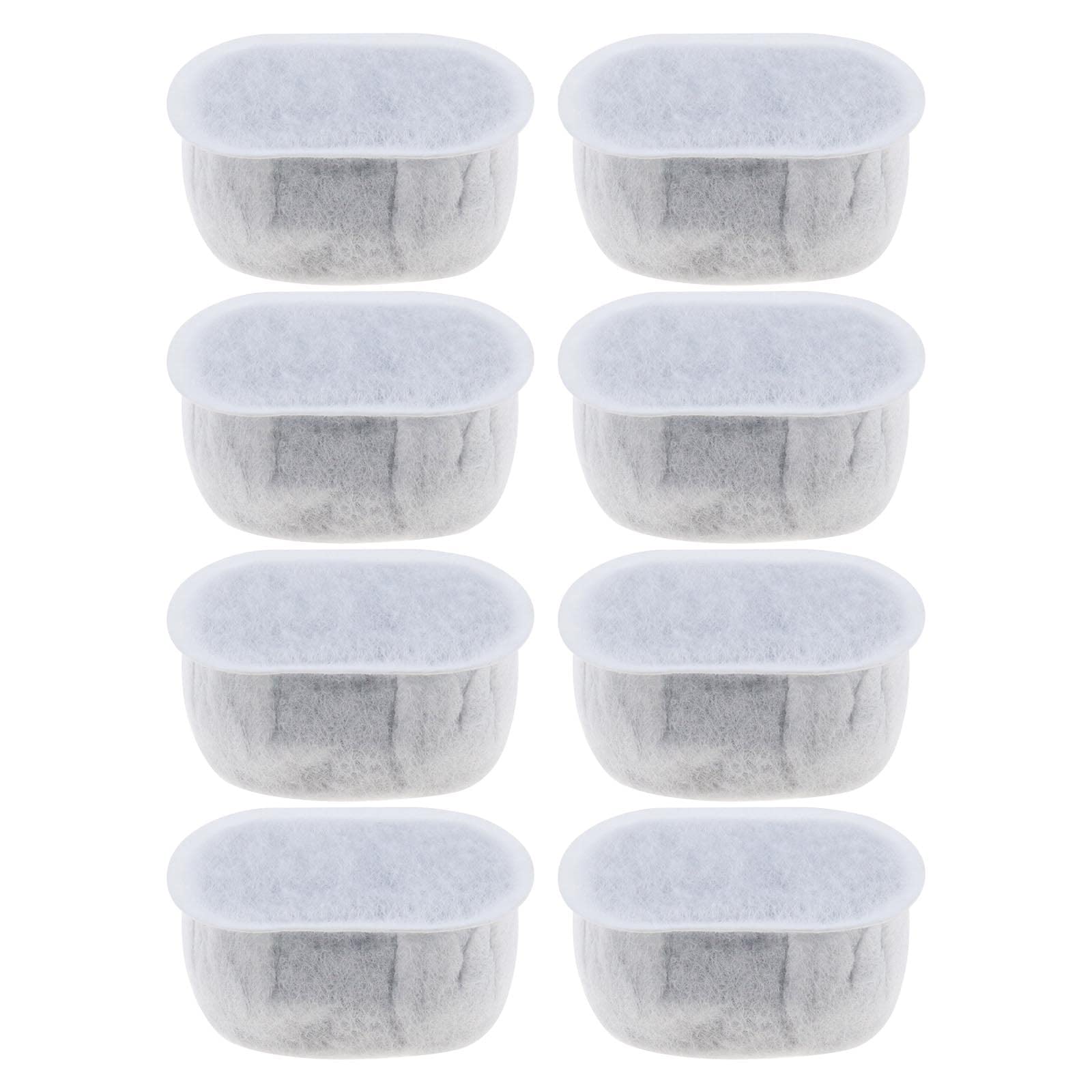 YINETTECH 8 Piezas Filtros de Fuente para Mascotas Compatible con Wopet 2L/67oz Fuente Automática para Gatos Dispensador de Agua para Mascotas Filtros Accesorios para Fuente de Beber 6,3x3,7x3,5cm