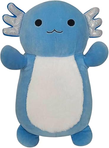 Squishmallows Original HugMees - Axolote degradado azul de 14 pulgadas - Peluche oficial de Jazwares grande y ultrasuave