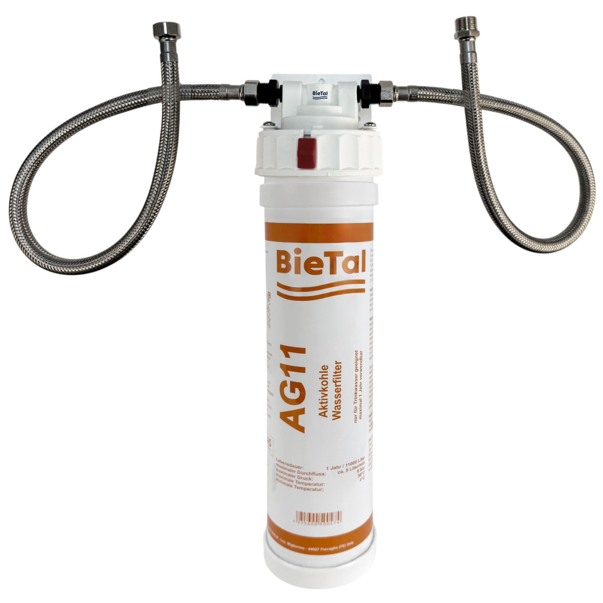 Trinkwasserfilter mit Aktivkohle sauberes & frisches Wasser für dein Zuhause Praxis Büro Aktivkohlefilter Wasserfiltersystem kein separater Wasserhahn nötig Outdoor geeignet
