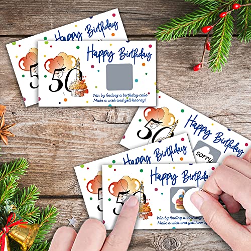 REWIDPARTY Tarjetas Rasca y Gana Fiesta 50 Años 32 Piezas miniatura 6