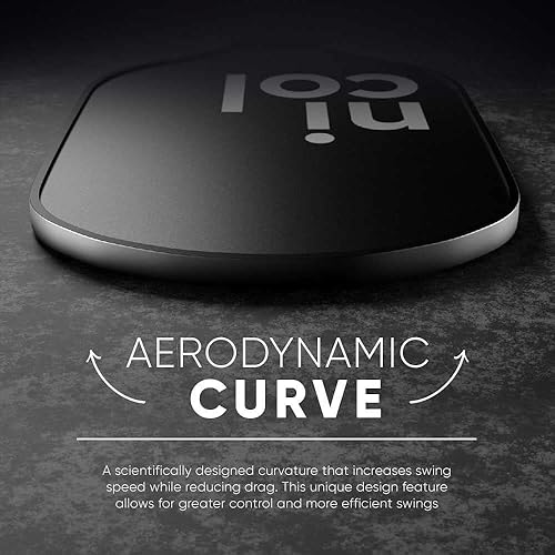 Miniatura 4 de Nicol Pickleball Pala de pickleball alargada P-One 2023 superficie de fibra de carbono esmerilada para mayor giro y control diseño aerodinámico de