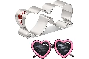 LILIAO Heart Sunglasses Cookie Cutter