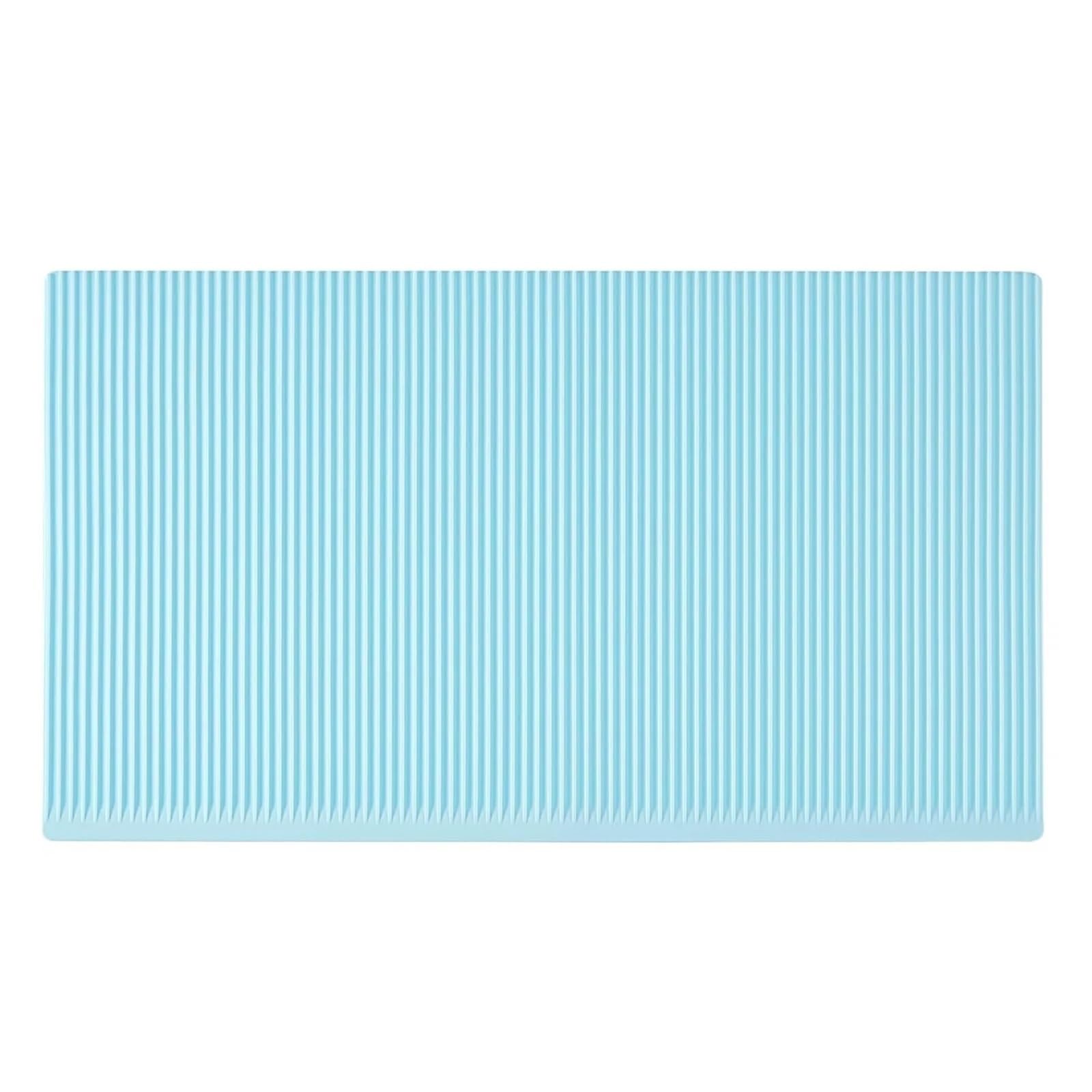 Wajjwi Light Blue 2Pcs Lining Drawer Pad Washable Non-Slip Refrigerator Mats Cupboard Shelf Liners Covers Pads Table Placemats For Shelves(Light Blue)