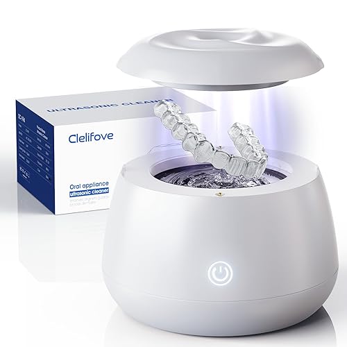 Ultrasonic Retainer Cleaner Machine 48kHz Denture and Aligner Cleaning Pod