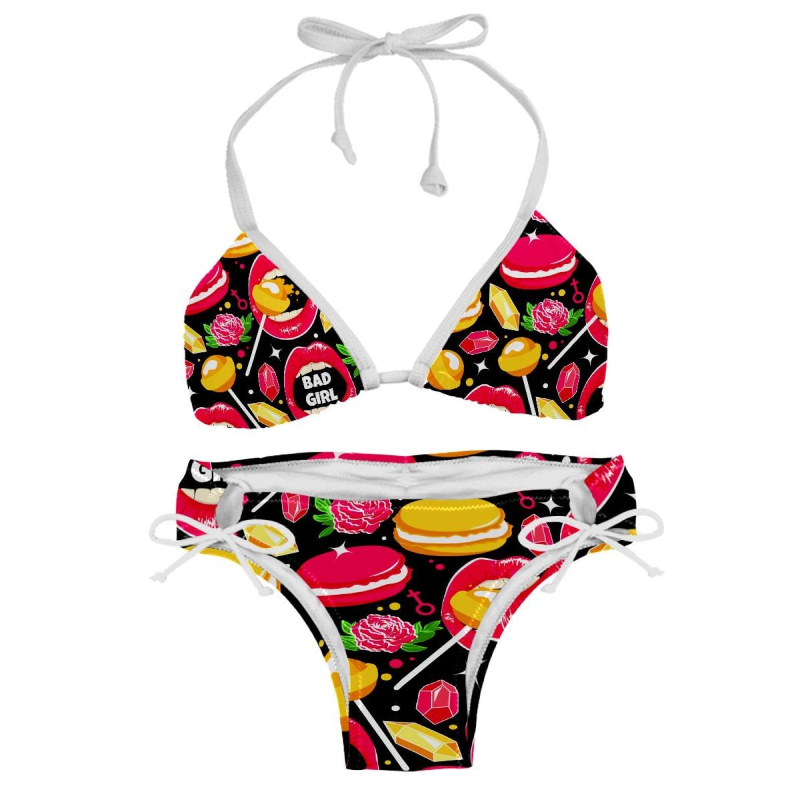 Bikini Candy Lips Roses la solution confort et style en taille XXL multicolore