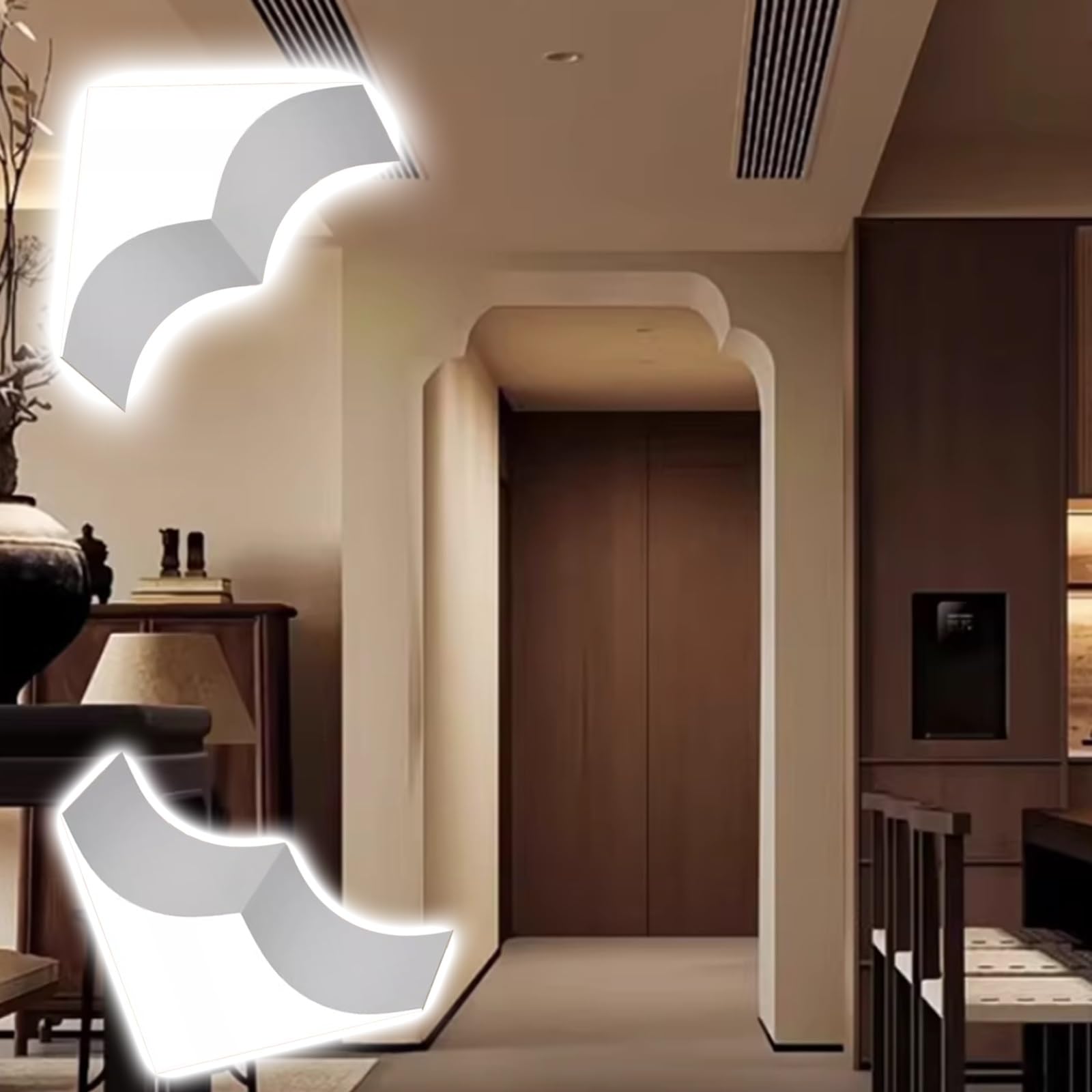 Kit de arco prefabricado para puerta y vestidores de estilo rústico o moderno