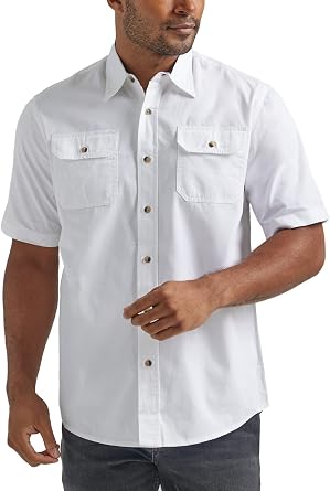 Wrangler Authentics Mens Short Sleeve Classic Woven Shirt