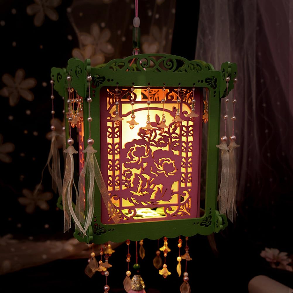 Amazon | Cjeuxnr DIY Hut ハンドメイド 中国木製ミニチュア、3Dパズル