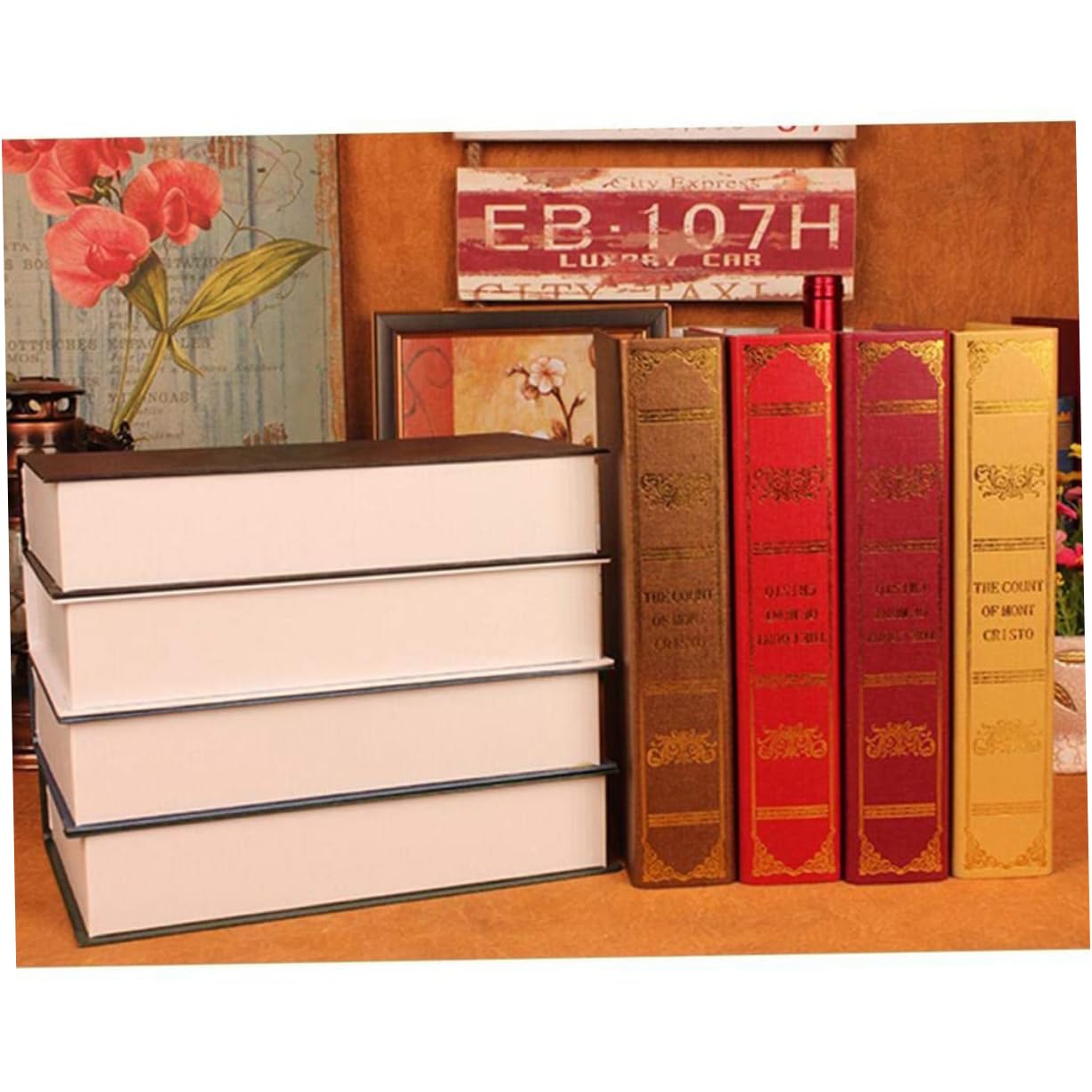 Alipis Paper Simulation Books for Home Decor Dummy Books for Bookcase Display Book Adornment Random Style