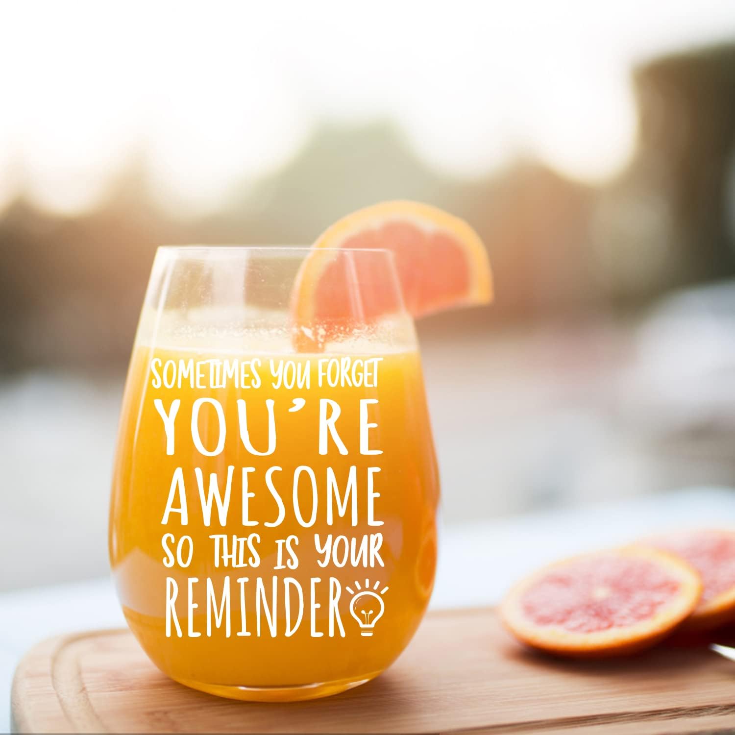 Joymaking Friend Stemless Wine Glass - 15 oz, Thank You Gift for Her Birthday & Christmas, You Are Awesome, 15 ounces - Image 4