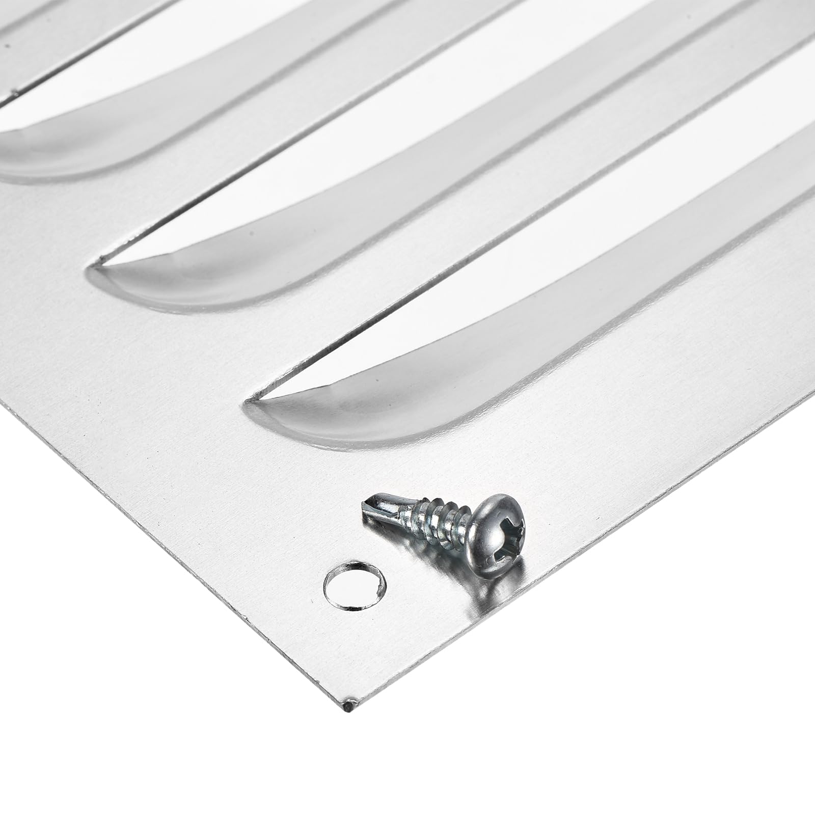 PATIKIL Return Air Grille, 12 x 12 Inch, Aluminum Duct Opening Vent Cover Grill, with Blue Film and Mounting Screws - Image 4